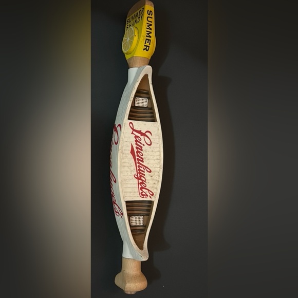 Lenenkugel’s Summer Shandy Beer Tap Pull. Canoe shape with lemon wheel on top. - Picture 1 of 8